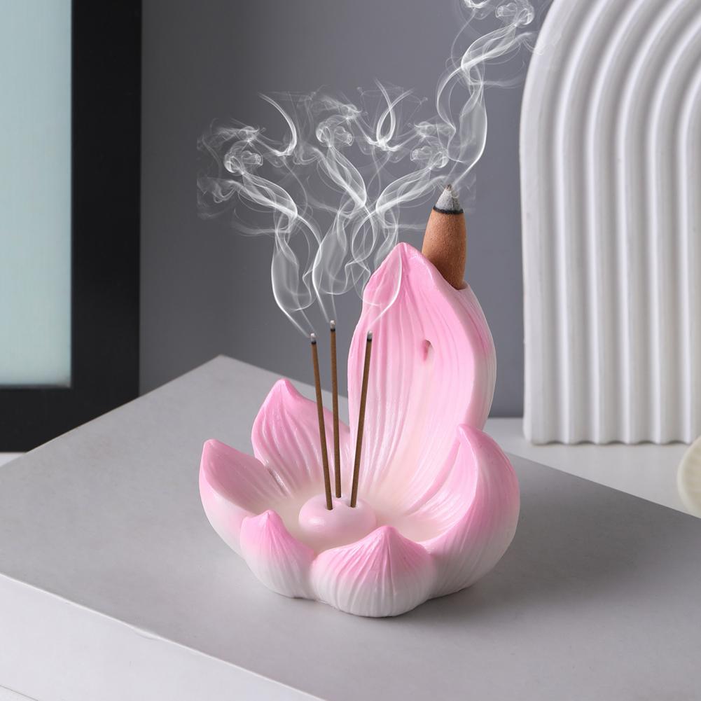 Home Fragrance Incense Sticks - Lotus wierookhouder tafeldecoratie terugvloeiende wierookbrander hars
