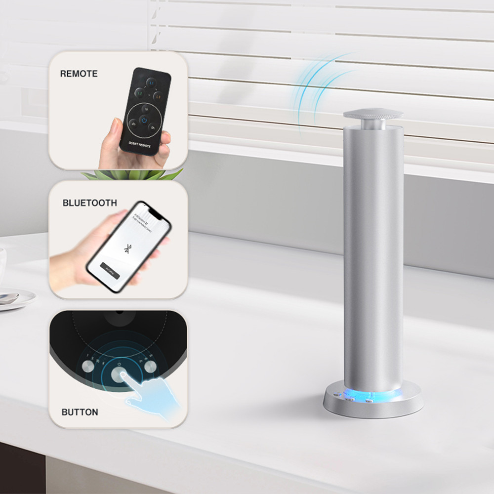 Home Fragrance Brand - Huisparfum Bluetooth Aroma Diffuser Batterij Metaal