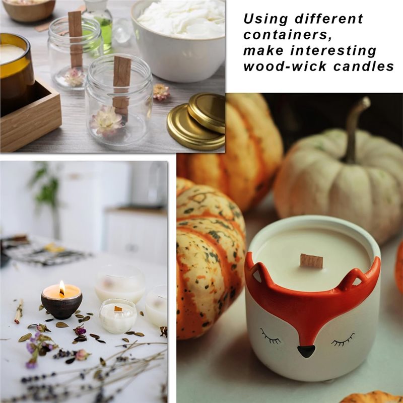 100 stuks premium houten kaars - Wooden Wick Candle recensie en prijs